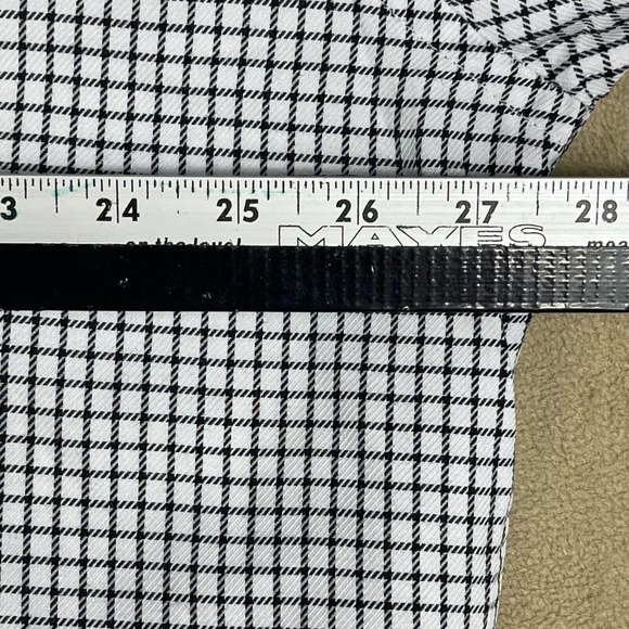 Peter Millar Mens L Button Up Shirt White Striped Pocket Oversized Relaxed Fit - Picture 5 of 16